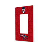 New England Patriots Deco Hidden-Screw Light Switch Plate