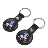 New England Patriots Historic Collection Insignia Black Airtag Holder 2-Pack