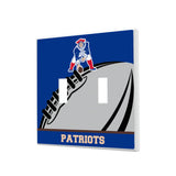 New England Patriots Historic Collection Passtime Hidden-Screw Light Switch Plate