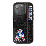 New England Patriots Historic Collection Sidebar Black Bling Phone Case for Apple iPhone