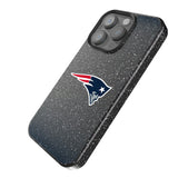New England Patriots Linen Black Bling Phone Case for Apple iPhone