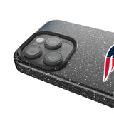 New England Patriots Linen Black Bling Phone Case for Apple iPhone