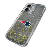 New England Patriots Linen Glitter Phone Case for Apple iPhone