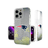 New England Patriots Linen Glitter Phone Case for Apple iPhone