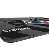 New England Patriots Monocolor Tilt 15-Watt Wireless Charger and Mouse Pad