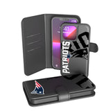 New England Patriots Monocolor Tilt Wallet Phone Case for Apple iPhone
