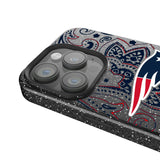 New England Patriots Paisley Black Bling Phone Case for Apple iPhone