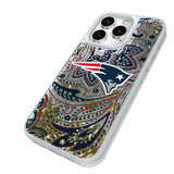 New England Patriots Paisley Glitter Phone Case for Apple iPhone