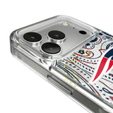 New England Patriots Paisley Glitter Phone Case for Apple iPhone