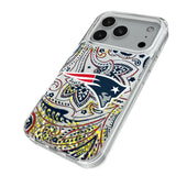 New England Patriots Paisley Glitter Phone Case for Apple iPhone