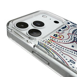 New England Patriots Paisley Glitter Phone Case for Apple iPhone