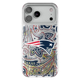 New England Patriots Paisley Glitter Phone Case for Apple iPhone