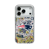 New England Patriots Paisley Glitter Phone Case for Apple iPhone