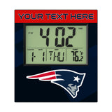 New England Patriots Personalized Color Block Wall Clock