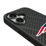 New England Patriots Personalized EndZone Plus Bump Phone Case for Apple iPhone