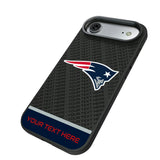 New England Patriots Personalized EndZone Plus Bump Phone Case for Apple iPhone
