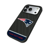 New England Patriots Personalized EndZone Plus Bump Phone Case for Apple iPhone