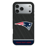 New England Patriots Personalized EndZone Plus Bump Phone Case for Apple iPhone