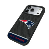 New England Patriots Personalized EndZone Plus Bump Phone Case for Apple iPhone
