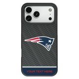 New England Patriots Personalized EndZone Plus Bump Phone Case for Apple iPhone