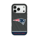 New England Patriots Personalized EndZone Plus Bump Phone Case for Apple iPhone
