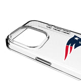 New England Patriots Personalized EndZone Plus Clear Phone Case for Apple iPhone
