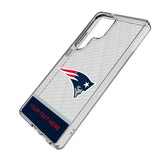 New England Patriots Personalized EndZone Plus Clear Phone Case for Samsung Galaxy