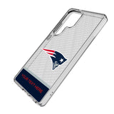 New England Patriots Personalized EndZone Plus Clear Phone Case for Samsung Galaxy