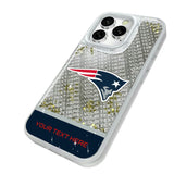 New England Patriots Personalized EndZone Plus Glitter Phone Case for Apple iPhone
