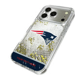 New England Patriots Personalized EndZone Plus Glitter Phone Case for Apple iPhone