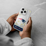 New England Patriots Personalized EndZone Plus Glitter Phone Case for Apple iPhone