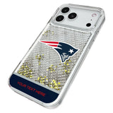 New England Patriots Personalized EndZone Plus Glitter Phone Case for Apple iPhone