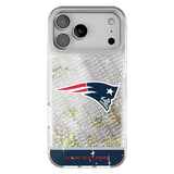 New England Patriots Personalized EndZone Plus Glitter Phone Case for Apple iPhone