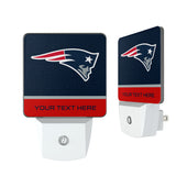 New England Patriots Personalized Endzone Solid Night Light 2-Pack