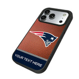 New England Patriots Personalized Football Bump Phone Case for Apple iPhone