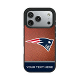 New England Patriots Personalized Football Bump Phone Case for Apple iPhone 17 Series