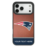 New England Patriots Personalized Football Bump Phone Case for Apple iPhone