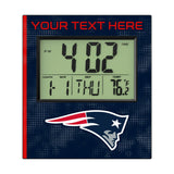 New England Patriots Personalized Hatch Wall Clock
