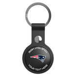 New England Patriots Personalized Insignia Black Airtag Holder