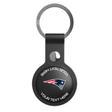 New England Patriots Personalized Insignia Black Airtag Holder