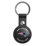 New England Patriots Personalized Insignia Black Airtag Holder