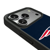 New England Patriots Personalized Stripe Bump Phone Case for Apple iPhone