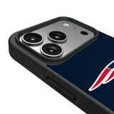 New England Patriots Personalized Stripe Bump Phone Case for Apple iPhone