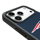 New England Patriots Personalized Stripe Bump Phone Case for Apple iPhone