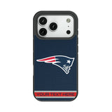 New England Patriots Personalized Stripe Bump Phone Case for Apple iPhone