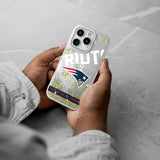 New England Patriots Personalized Tilt Glitter Phone Case for Apple iPhone