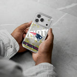 New England Patriots Personalized Tilt Glitter Phone Case for Apple iPhone