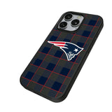 New England Patriots Plaid MagSafe Compatible Phone Case for Apple iPhone
