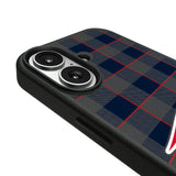 New England Patriots Plaid MagSafe Compatible Phone Case for Apple iPhone