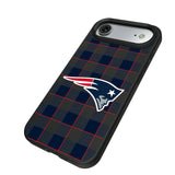 New England Patriots Plaid MagSafe Compatible Phone Case for Apple iPhone